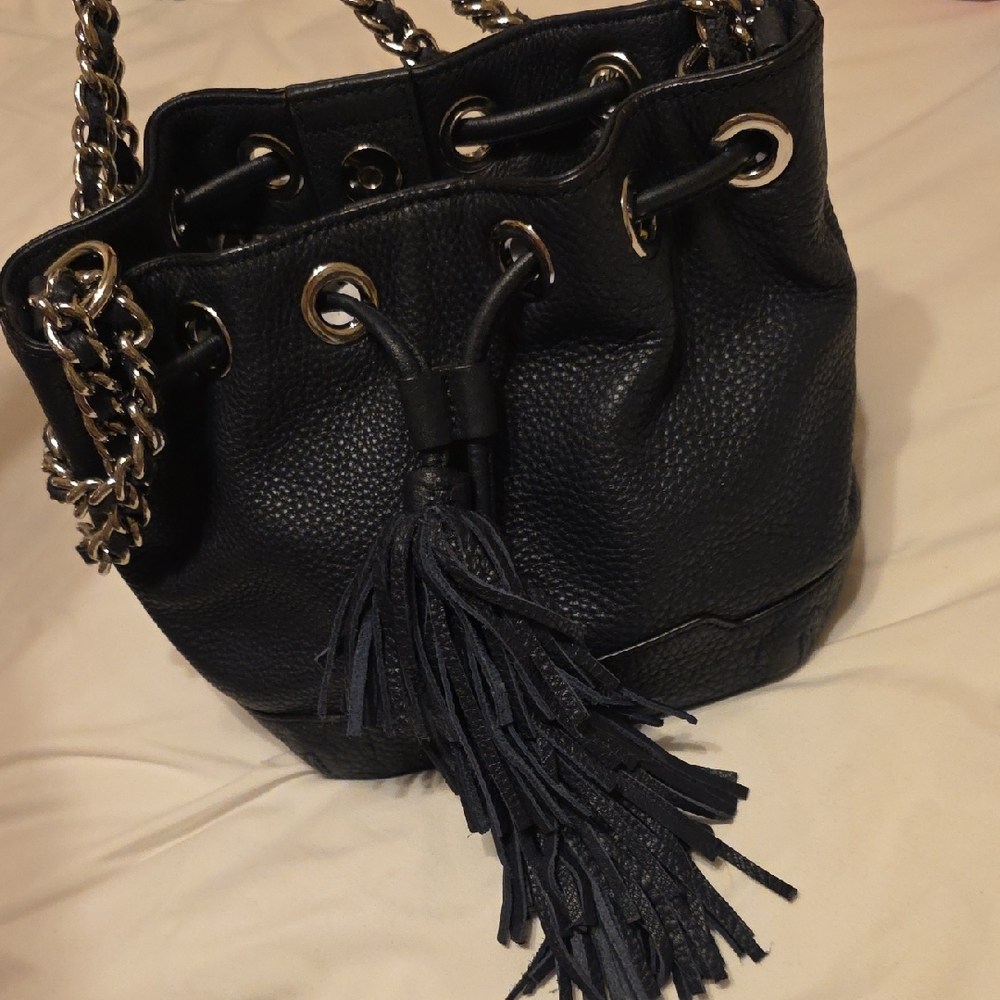 Rebecca Minkoff Navy Leather Bucket Bag